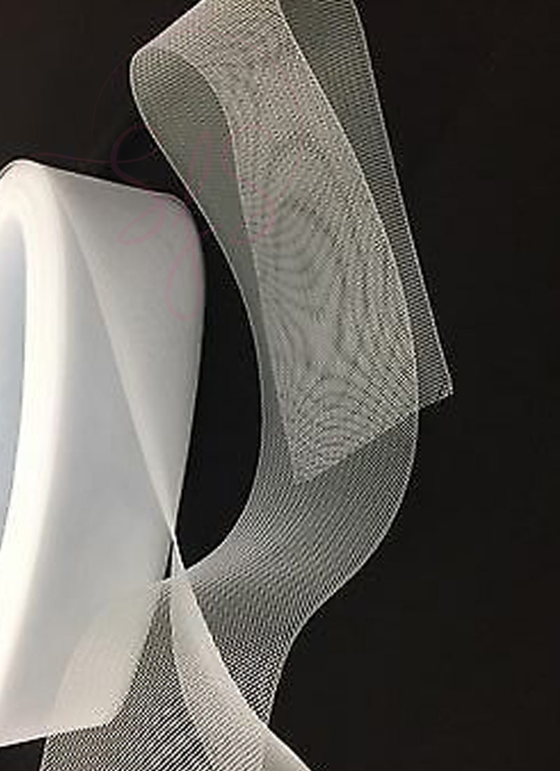 Black Threaded Horsehair Braid Crinoline Trim 2 yards Piece 3" 8 cm Black Threaded Horsehair Braid Crinoline Trim 2 yards Piece 3" 8 cm