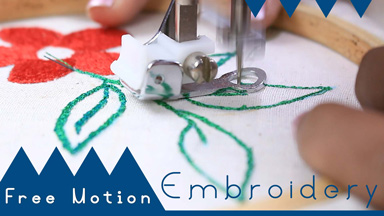 How to use Free Motion Embroidery Foot