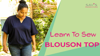 How to Sew a Blouson Top with extended sleeves