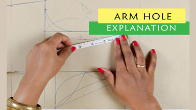 Body sloper (armhole explanation)