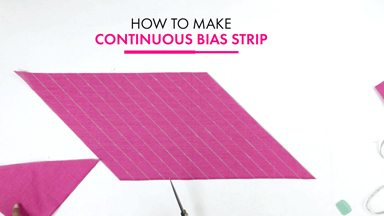 How to easily make Continuous bias strip