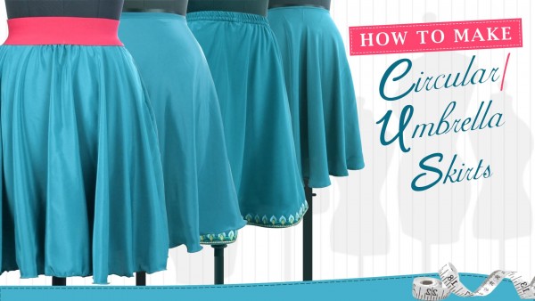 How to make Circular/Umbrella skirts - 1/4,1/2,3/4 & Full Circle