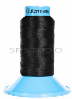 1000m Embroidery Super Brite thread Black - Guetermann