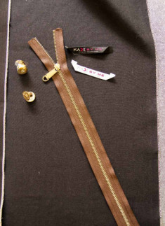 Denim Handbag Making kit - Black