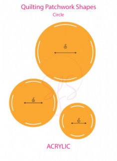 Quilting Circle Template - Set of 3