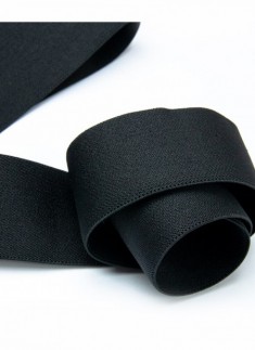 1 mtr Exposed Elastic black 1.5 inch