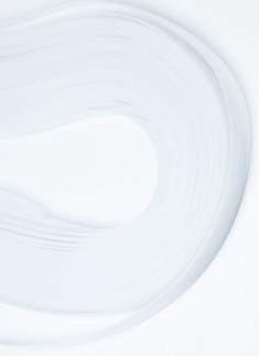 Horsehair Braid/Crinoline trim White 1 centimeter - 1 mtr