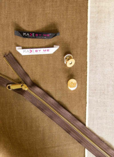 Denim Handbag Making kit - Brown