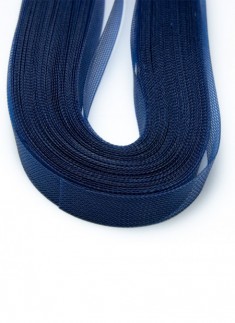 Horsehair Braid/Crinoline trim Blue 1 inch - 1 mtr
