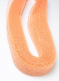 Horsehair Braid/Crinoline trim Orange 1 inch - 1 mtr