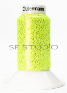 Lurex® 1000 mtrs Fashion twist Embroidery Thread neon yellow