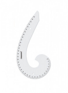 Armhole curve 3mm inked edge